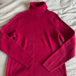 Ralph Lauren red ribbed turtleneck